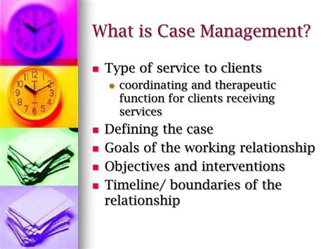 Description of Case Management Techniques