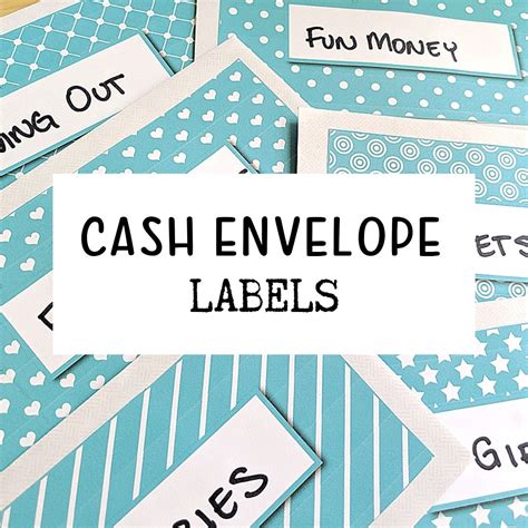 Cash Labels for Envelopes and Budgeting