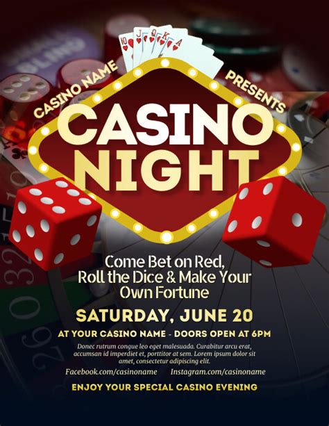 Casino Night Flyer Template