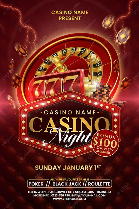 Casino Night Flyer Template