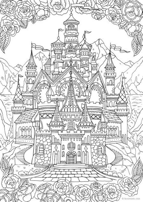 Castle Coloring Pages for Adults