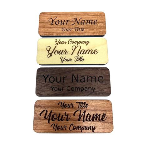 Casual name tag design