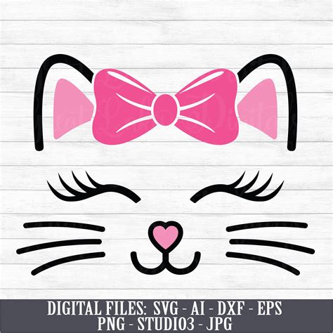 Cat Face Bow Template