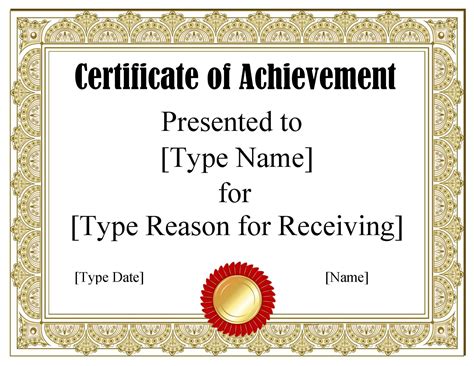 Certificate Template Samples