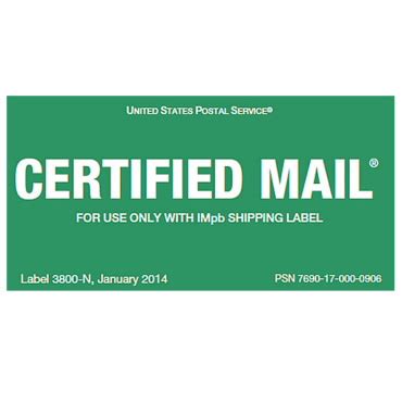 Certified Mail Labels Overview