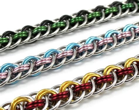 Chain mail bracelets