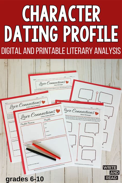 Character Dating Profile Template Example