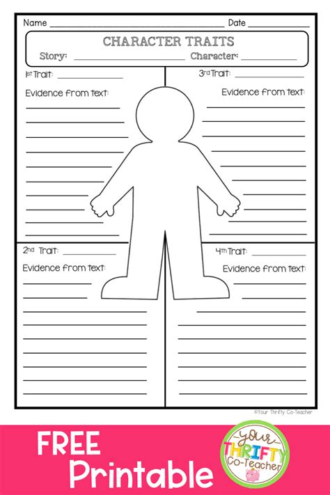 Character Traits Worksheets Image