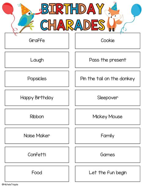 Charades card ideas for memes