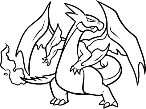 Charizard and trainer coloring page