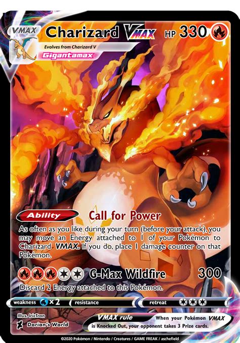 Charizard Custom Card Template