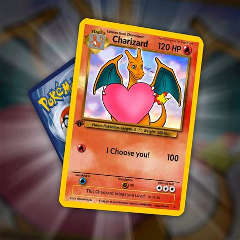 Charizard Valentine Card