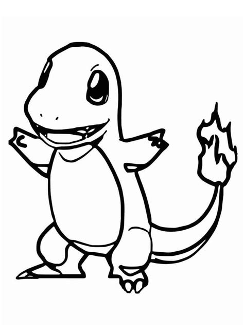 Charmander coloring page