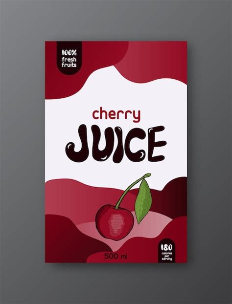 Cherry Juice Label Templates