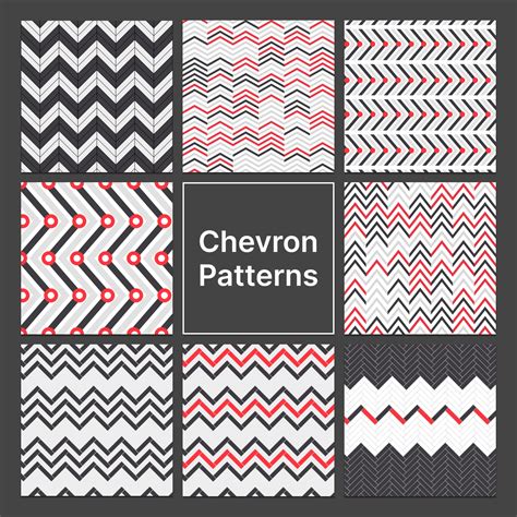 Chevron Pattern Manicure Template