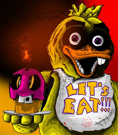 Chica the Chicken print