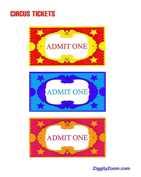 Children's Circus Ticket