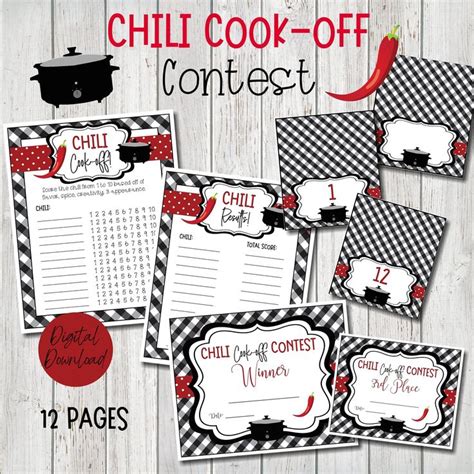 Chili Cook Off Activities