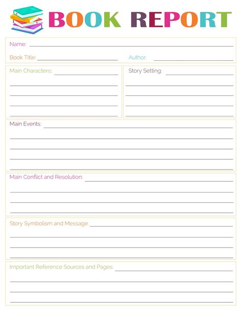 Choosing Book Report Template