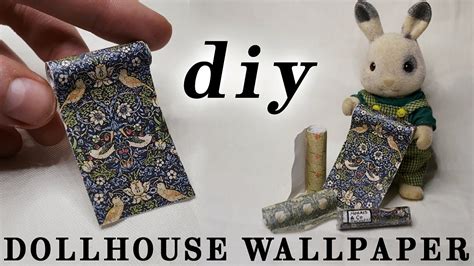 Choosing dolls house wallpaper