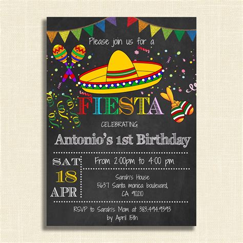 Choosing Mexican Theme Invitations Template