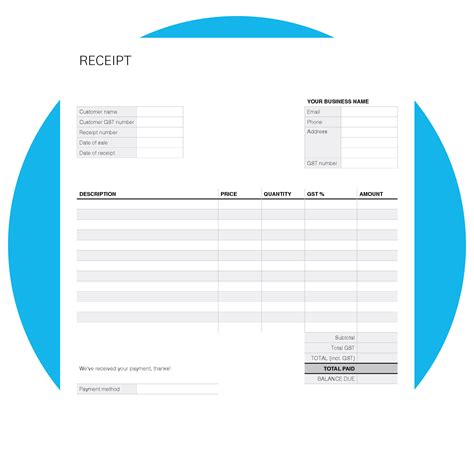 Guide to choosing the best receipt template