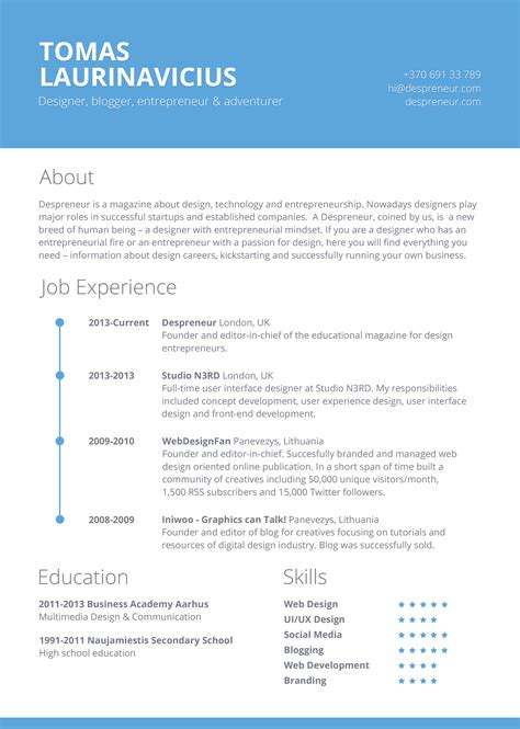 Choosing a Resume Template