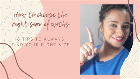 tips for choosing right size