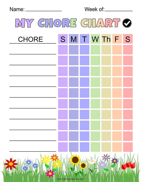 Chore charts example