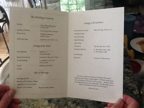 Unique Christian Wedding Program Idea