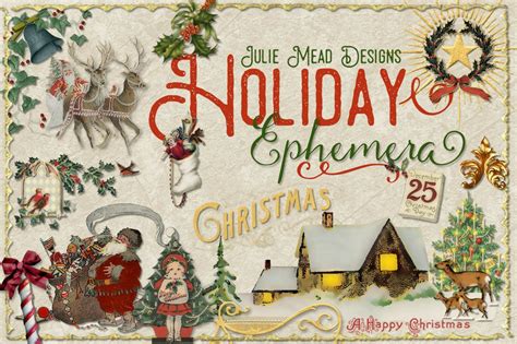 Christmas Ephemera Designs