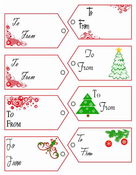 Christmas Tag Templates Gallery 2