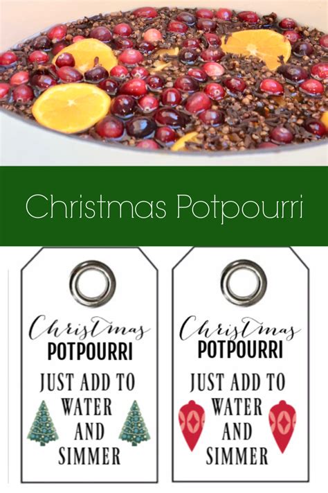 Christmas Tree Potpourri Tags