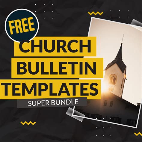 Church Bulletin Template Design