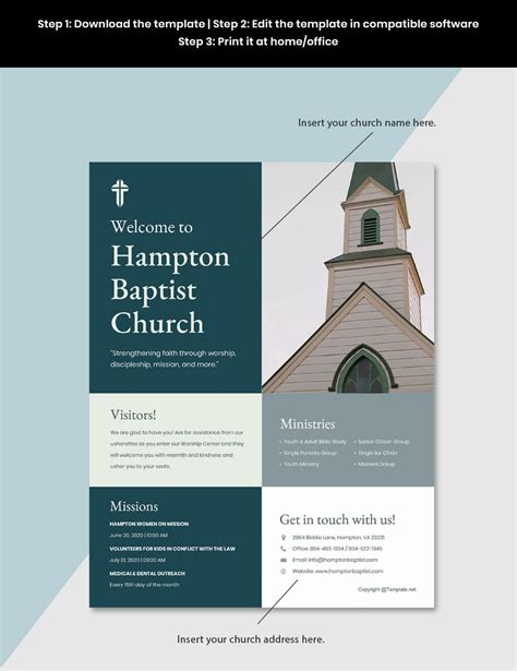 Church Bulletin Template Google Docs