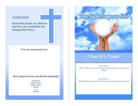 Church Bulletin Templates Free