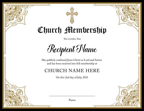 Church Membership Template Example 7