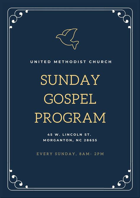 Church Program Templates Example 1