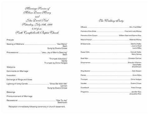 Church Program Templates Example 8