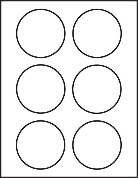 Description of circle label templates