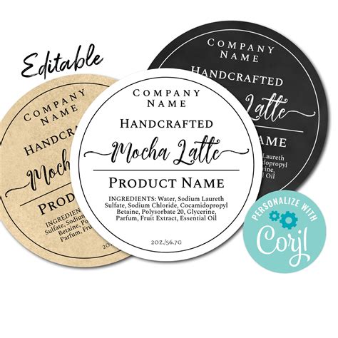 Circle Labels for Product Labeling