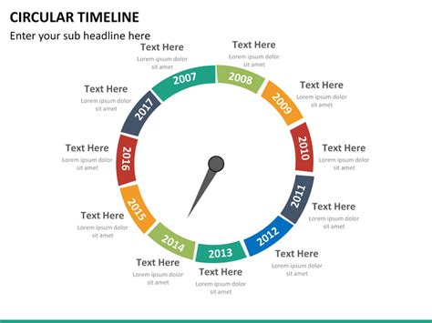 Circular Timeline Template