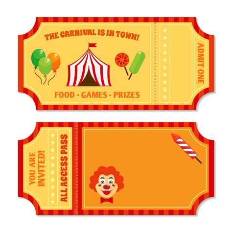 Circus Ticket Ideas