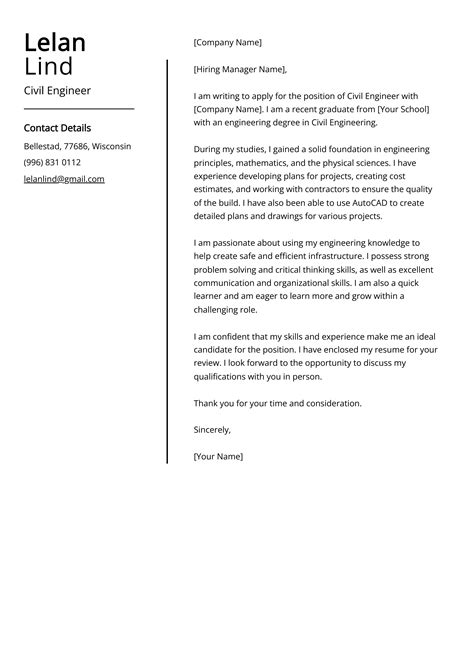 Civil Engineer Cover Letter Conclusion and Next Steps