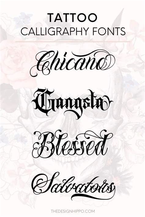 Classic Tattoo Fonts Designs