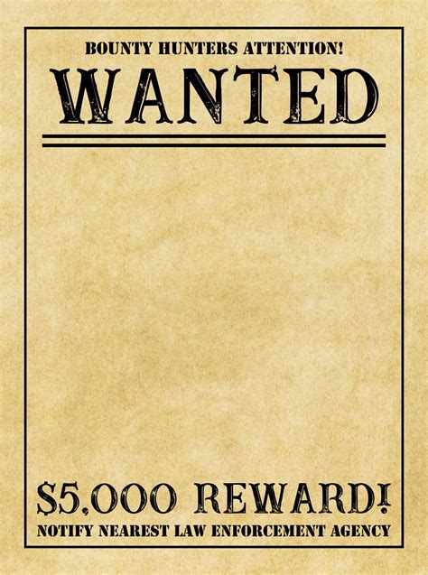 Classic Wanted Poster