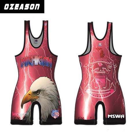 Classic Wrestling Singlet Template