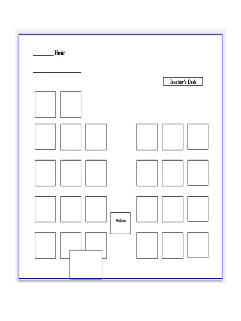 Classroom Seating Chart