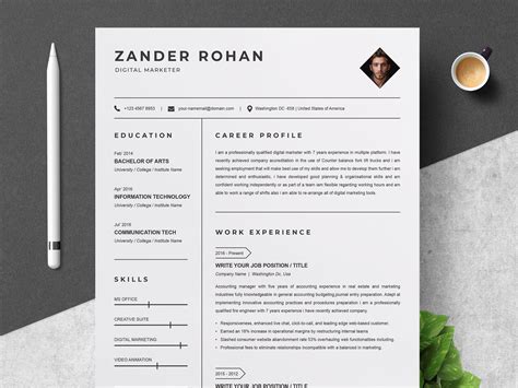 Clean Resume Templates