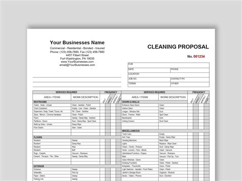 Cleaning Proposal Template